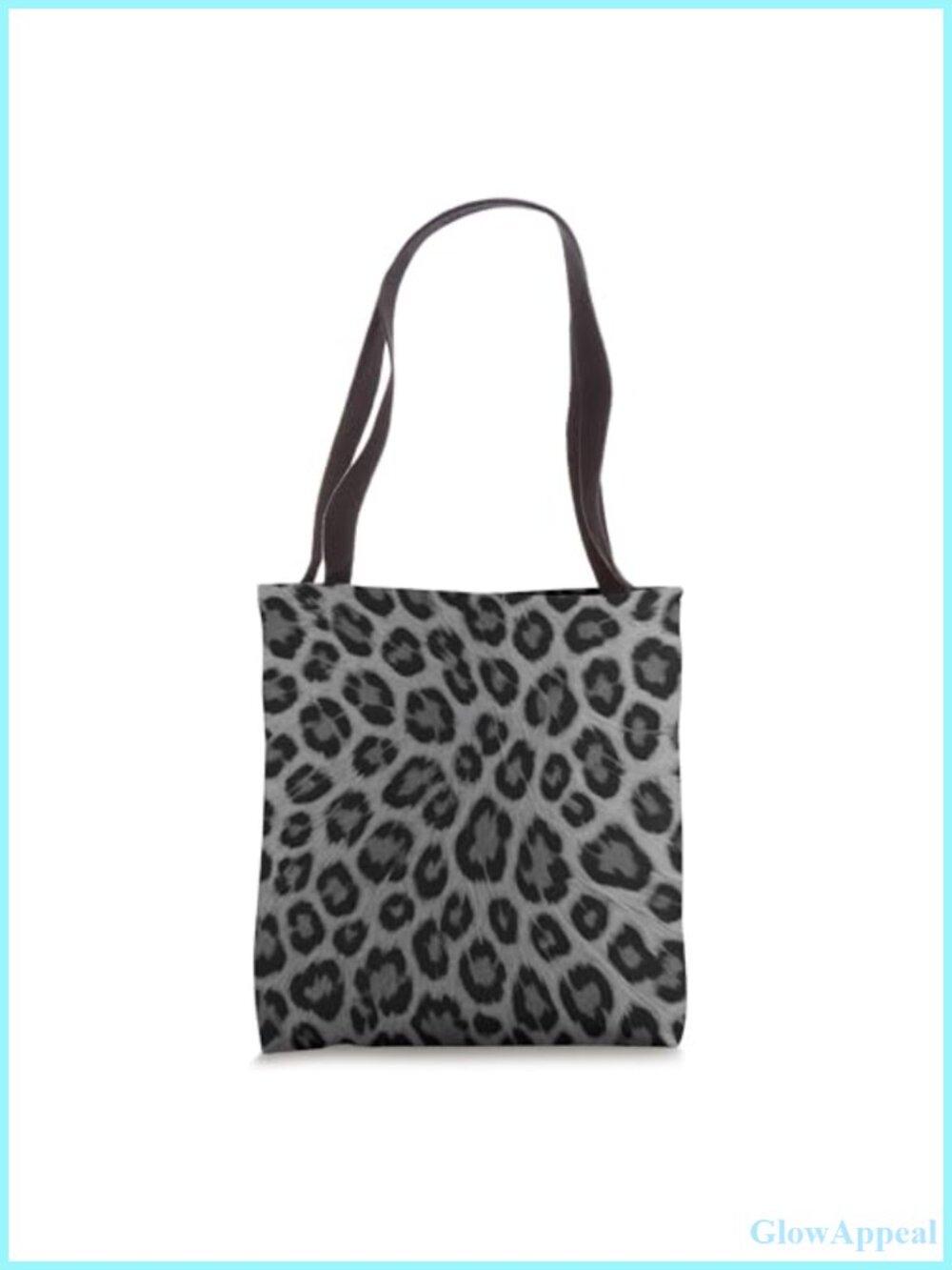 Cheetah Leopard Print Lightweight Spun Polyester Canvas Tote Bag
